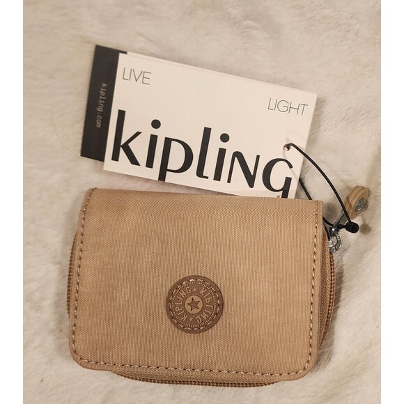 Kipling Nylon Wallet Tops Style Compact Organizer Small 3x4 Inch - Picture 2 of 7